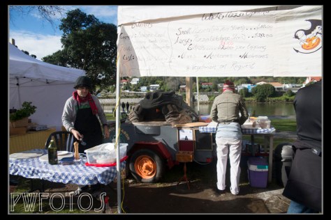 Pizza Oven on a trailer.