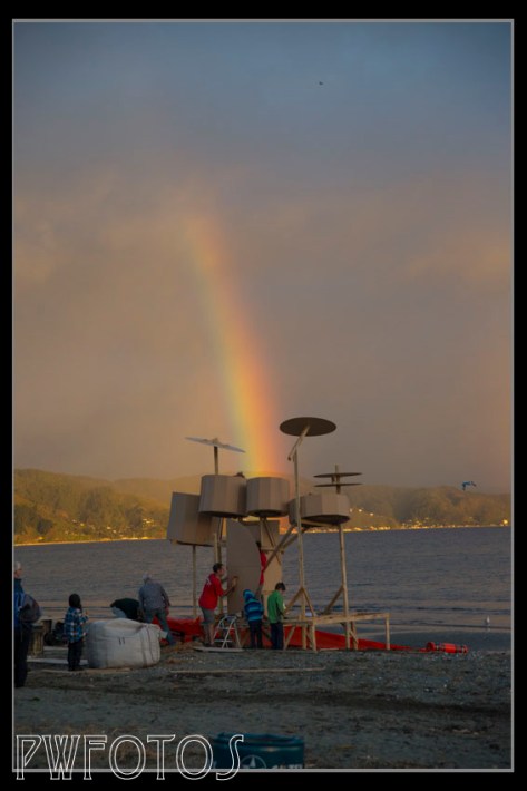 Nature put on its own lightshow earlier in the day