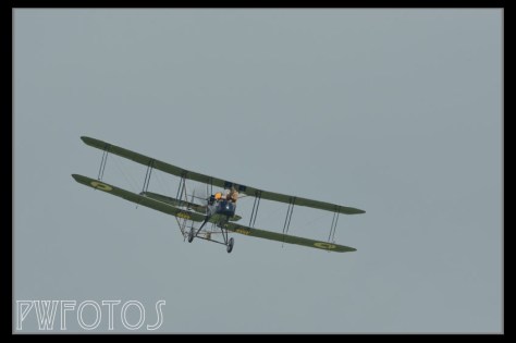 The front gunner of this bomber has a great view but it must be really cold