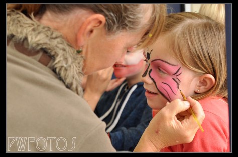 Face painting was another crowd favorite.