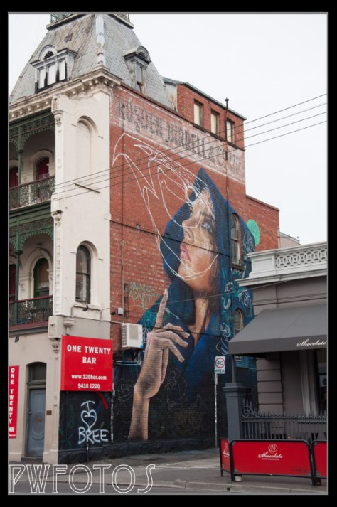 This artists work appeared on several buidlings