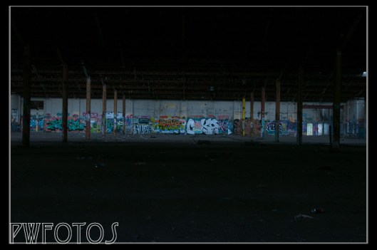 A first look inside one of the storage areas in the morning