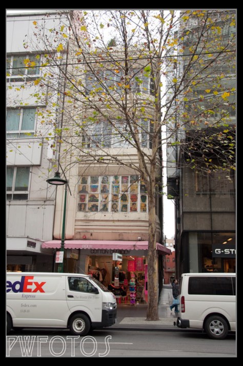 Many of the inner city building run to several stories but are no wider than a single room