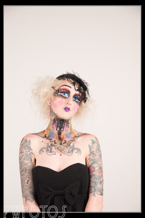 While the image is fine with regard to the painting the overall effect also employed the hair and we are losing detail as it is blending with the background.