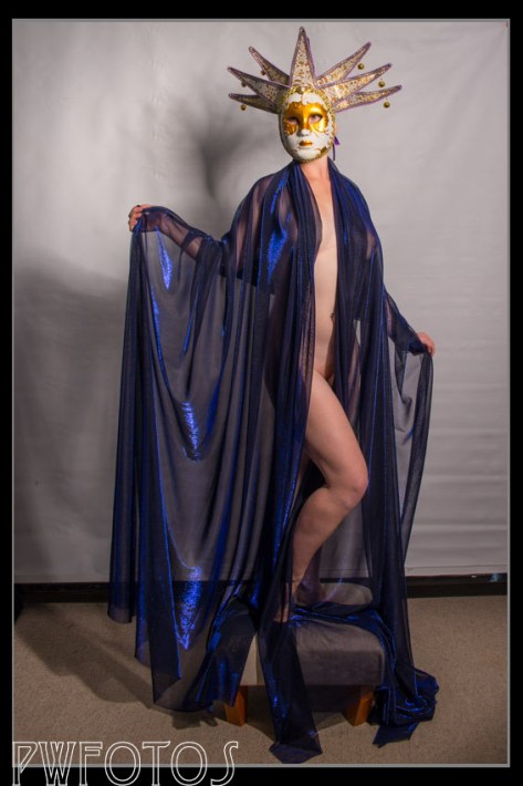 This is the first shoot using the full faced venetian mask