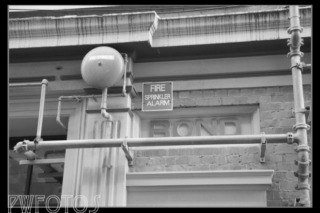 At the start of the walk the alleyway is lined with old brick building