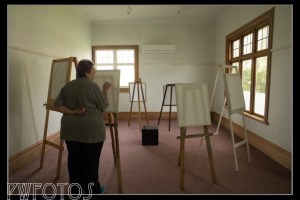 Second shot where an artist would be standing