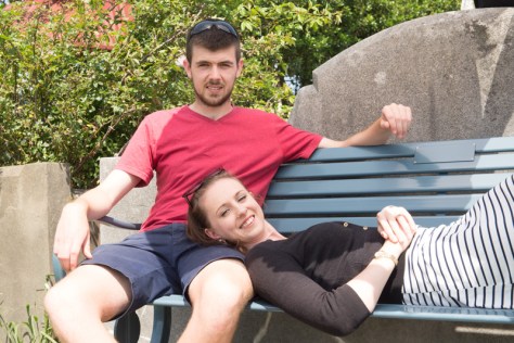 Same location but this time the couple are being shaded with a diffusion panel.