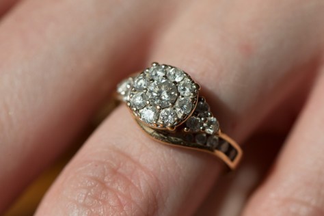 Finally a macro shot of the ring. Chloe wanted to see whether a clean would be in order to get the best sparkle out of it